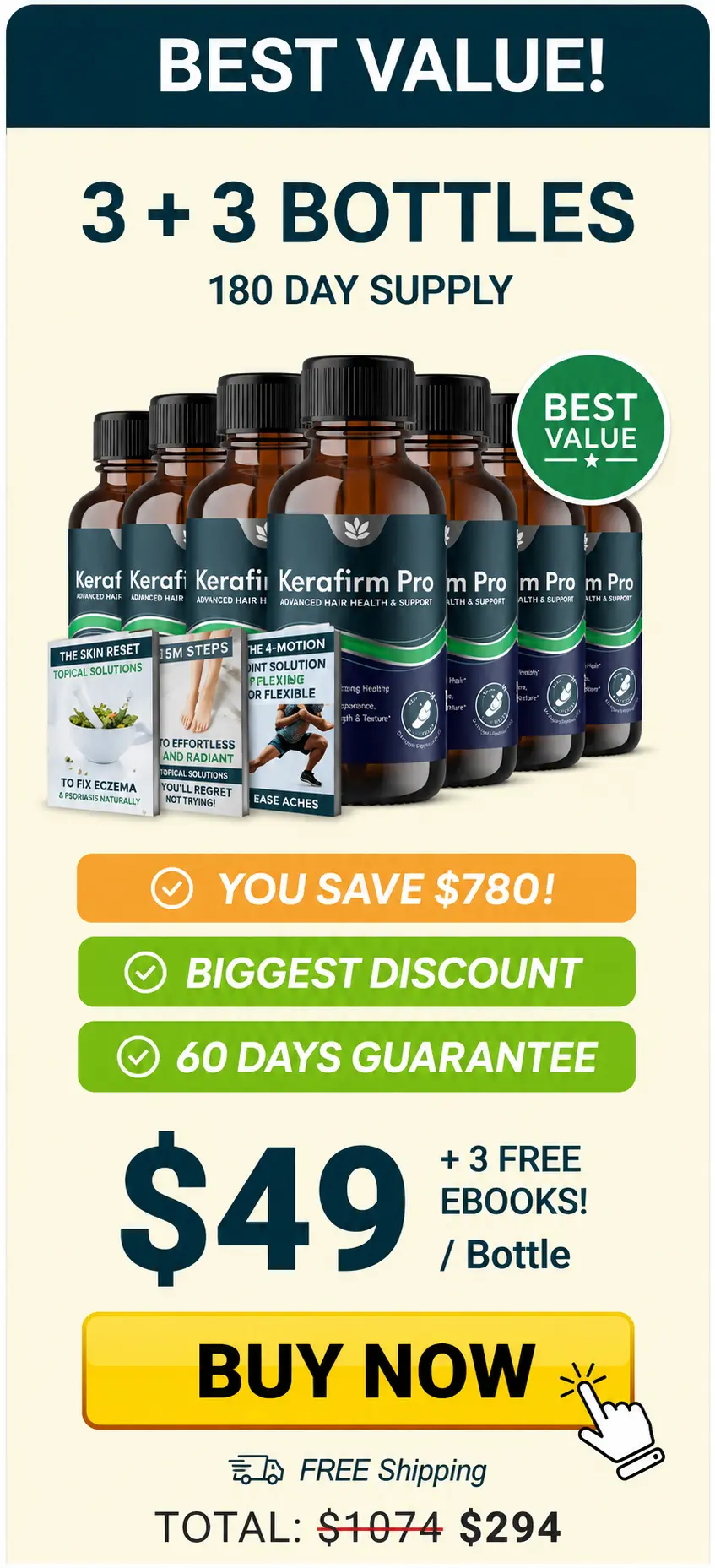 Kerafirm Pro 6 bottles